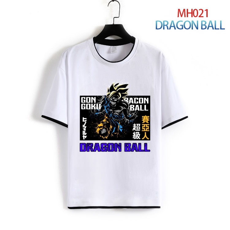 DRAGON BALL Pure cotton  Loose short sleeve round neck T-shirt  from S to 4XL  MH-021-(2)