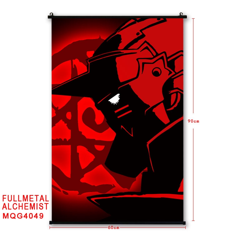 Fullmetal Alchemist  Anime Plastic rod Cloth painting Wall Scroll 60X90CM  MQG-4049