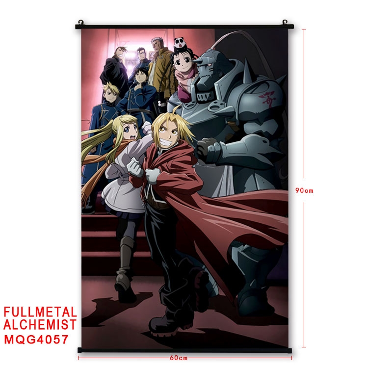 Fullmetal Alchemist  Anime Plastic rod Cloth painting Wall Scroll 60X90CM  MQG-4057