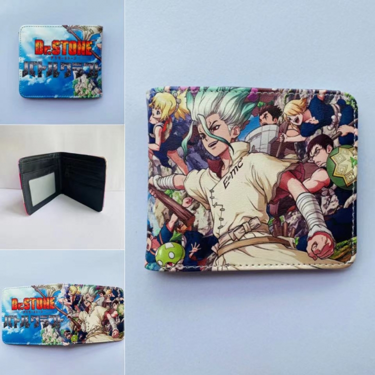 Dr.STONE  Full color two fold short wallet purse 11X9.5CM 60G