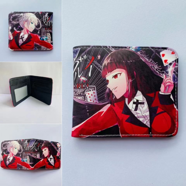 Kakegurui Full color two fold short wallet purse 11X9.5CM 60G