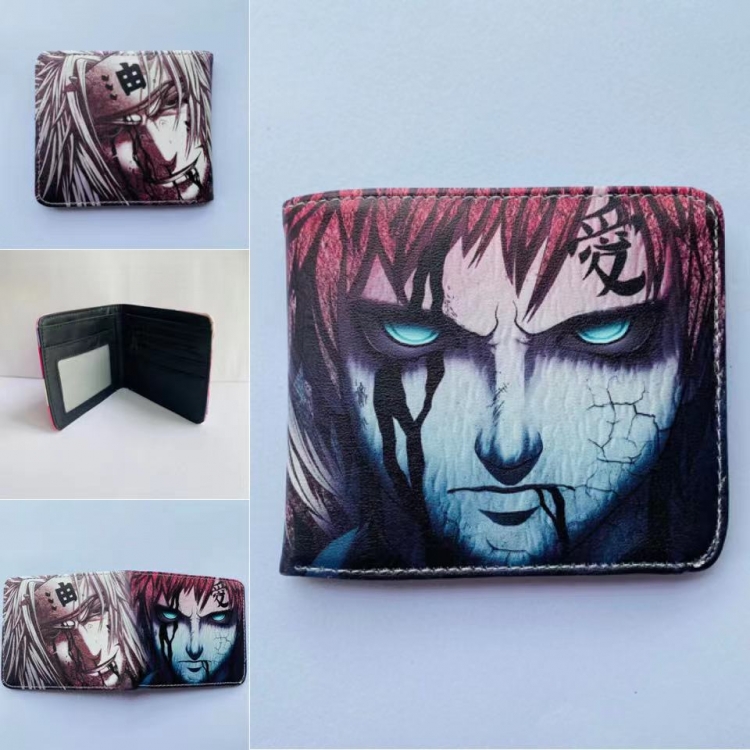 Naruto Full color two fold short wallet purse 11X9.5CM 60G