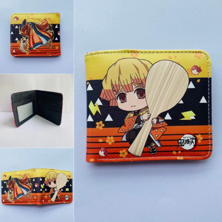 Demon Slayer Kimets Full color two fold short wallet purse 11X9.5CM 60G