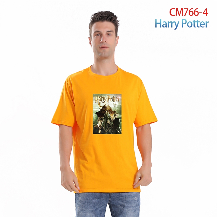 Harry Potter Printed short-sleeved cotton T-shirt from S to 4XL  CM-766-4