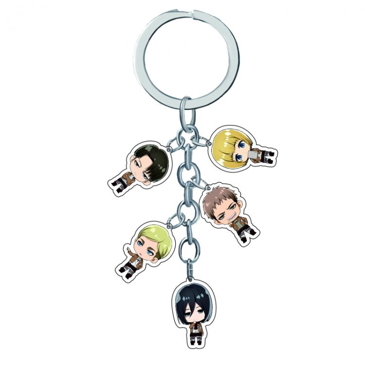 Shingeki no Kyojin Anime acrylic keychain price for 5 pcs A200