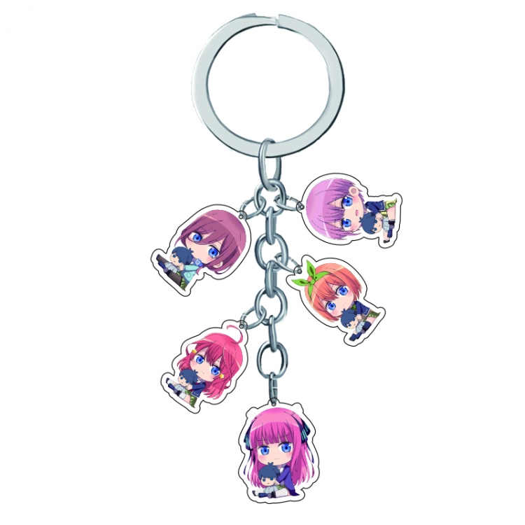 The quintessential quintulets Anime acrylic keychain price for 5 pcs  A226