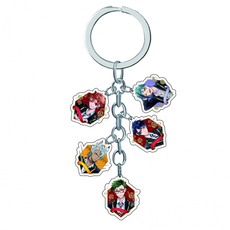 Disney Twisted-Wonderland Anime acrylic keychain price for 5 pcs  A232