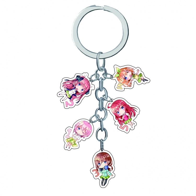 The quintessential quintulets Anime acrylic keychain price for 5 pcs  A223