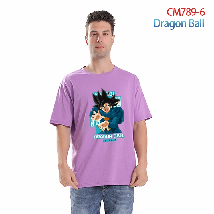 DRAGON BALL Printed short-sleeved cotton T-shirt from S to 4XL  CM-789-6