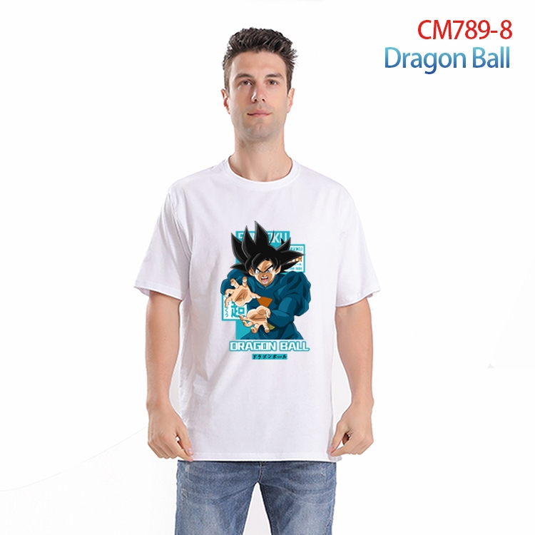 DRAGON BALL Printed short-sleeved cotton T-shirt from S to 4XL CM-789-8