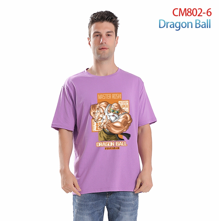 DRAGON BALL Printed short-sleeved cotton T-shirt from S to 4XL CM-802-6