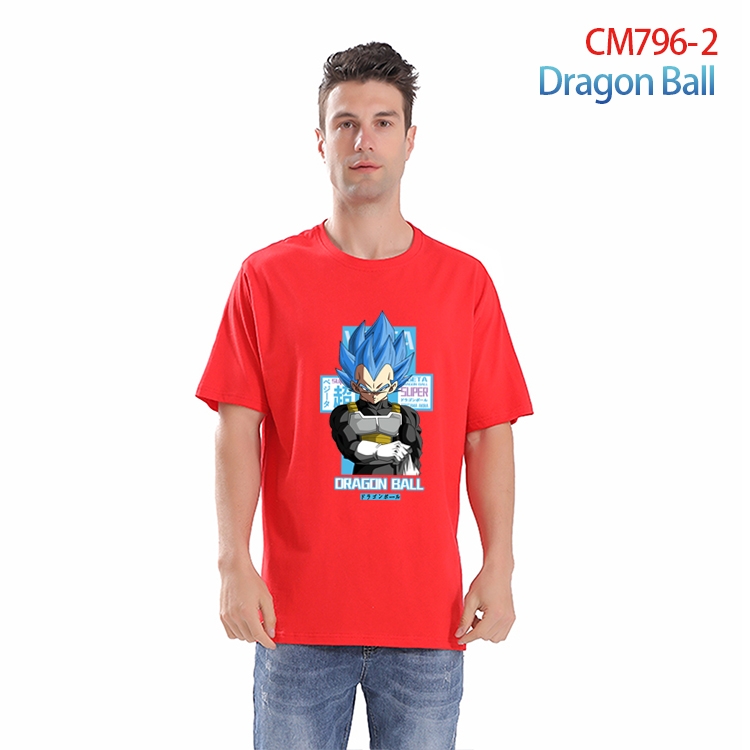 DRAGON BALL Printed short-sleeved cotton T-shirt from S to 4XL  CM-796-2