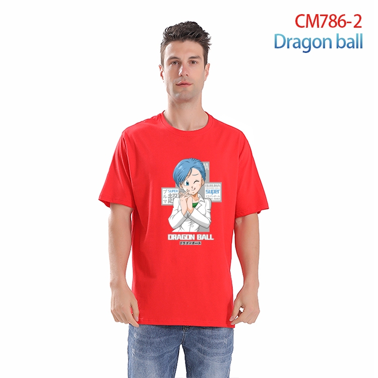 DRAGON BALL Printed short-sleeved cotton T-shirt from S to 4XL  CM-786-2
