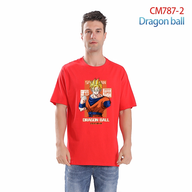 DRAGON BALL Printed short-sleeved cotton T-shirt from S to 4XL CM-787-2
