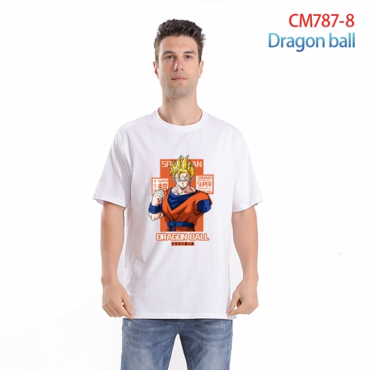 DRAGON BALL Printed short-sleeved cotton T-shirt from S to 4XL CM-787-8