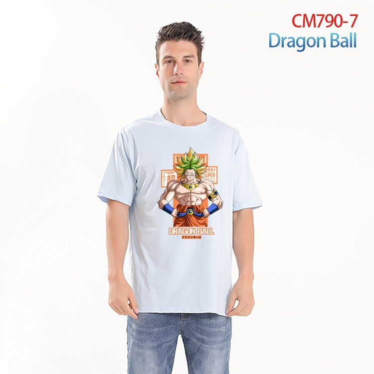 DRAGON BALL Printed short-sleeved cotton T-shirt from S to 4XL  CM-790-7