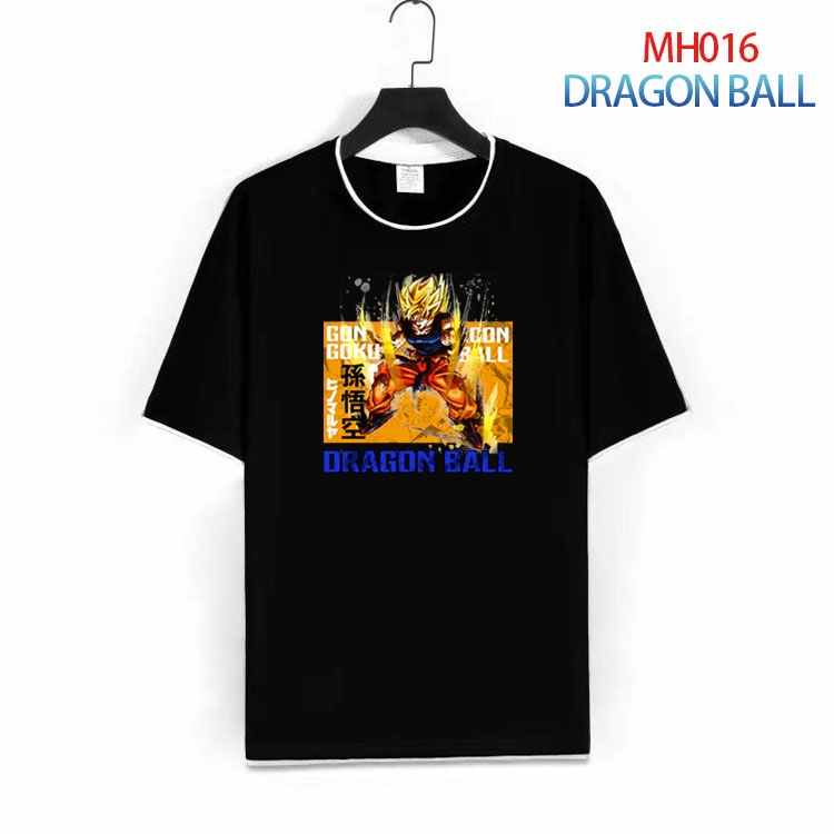 DRAGON BALL Pure cotton Loose short sleeve round neck T-shirt from S to 4XL  MH-016-1