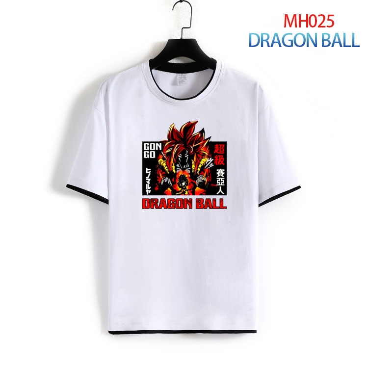 DRAGON BALL Pure cotton Loose short sleeve round neck T-shirt from S to 4XL  MH-025-2