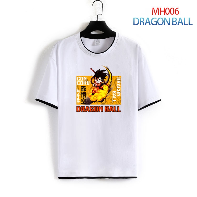 DRAGON BALL Pure cotton Loose short sleeve round neck T-shirt from S to 6XL MH-006-2