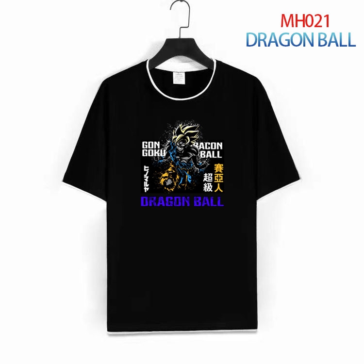 DRAGON BALL Pure cotton Loose short sleeve round neck T-shirt from S to 4XL  MH-021-1