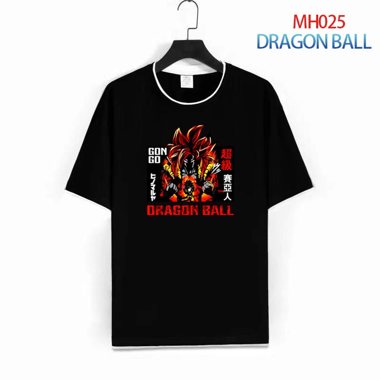 DRAGON BALL Pure cotton Loose short sleeve round neck T-shirt from S to 4XL  MH-025-1