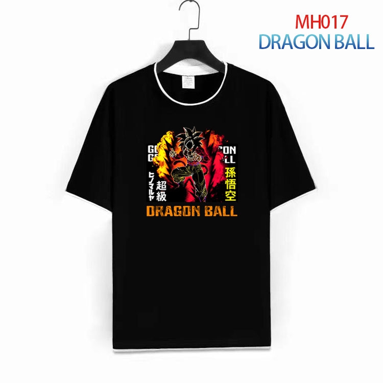 DRAGON BALL Pure cotton Loose short sleeve round neck T-shirt from S to 4XLMH-017-1