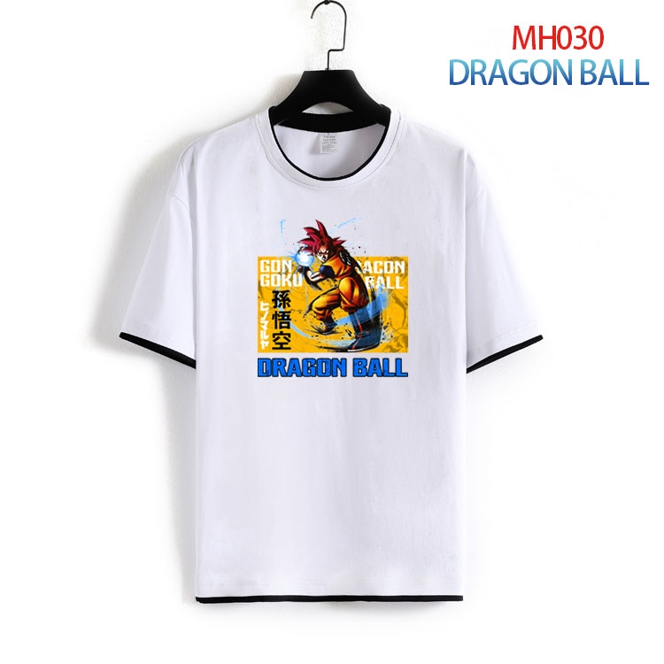 DRAGON BALL Pure cotton Loose short sleeve round neck T-shirt from S to 4XL  MH-030-2