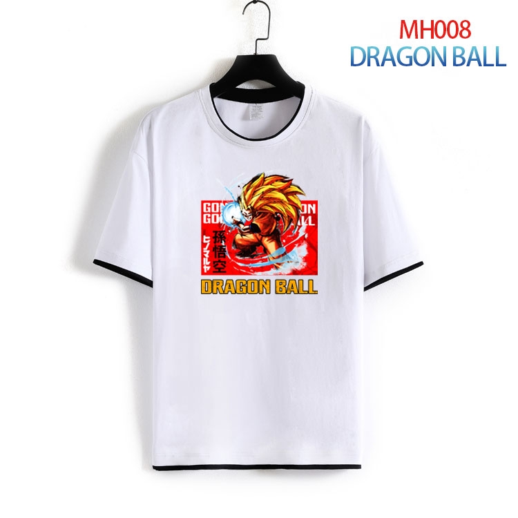 DRAGON BALL Pure cotton Loose short sleeve round neck T-shirt from S to 4XL MH-008-2