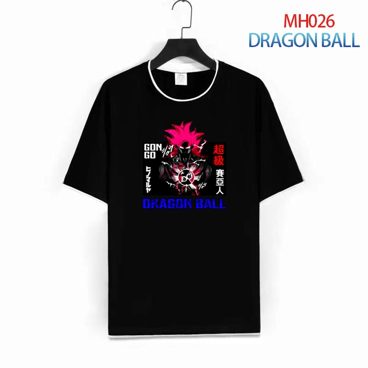 DRAGON BALL Pure cotton Loose short sleeve round neck T-shirt from S to 4XL  MH-026-1