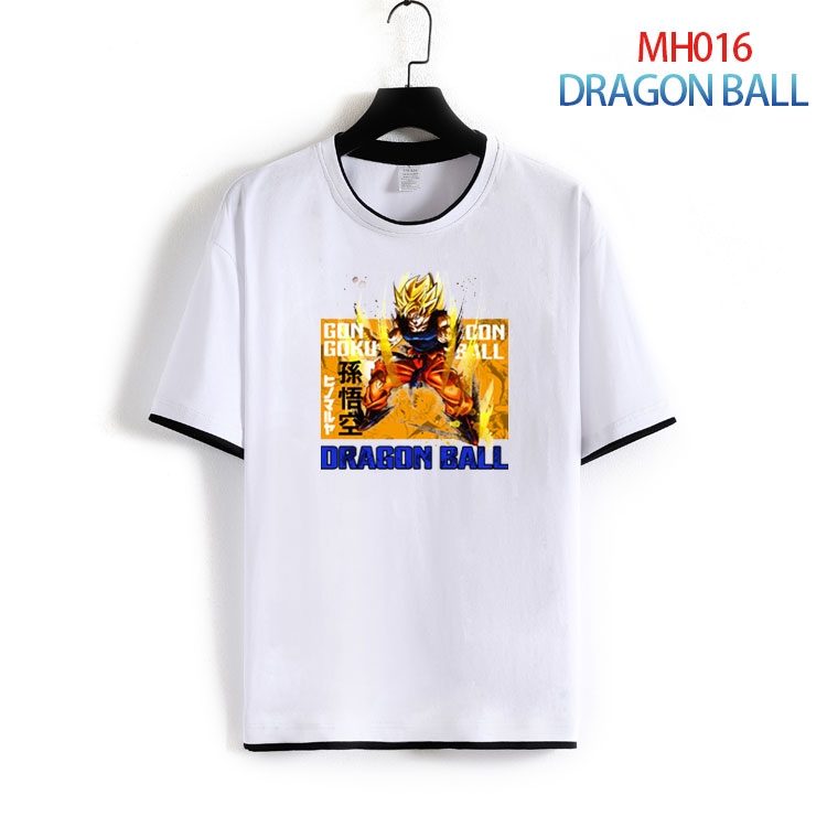 DRAGON BALL Pure cotton Loose short sleeve round neck T-shirt from S to 4XL MH-016-2
