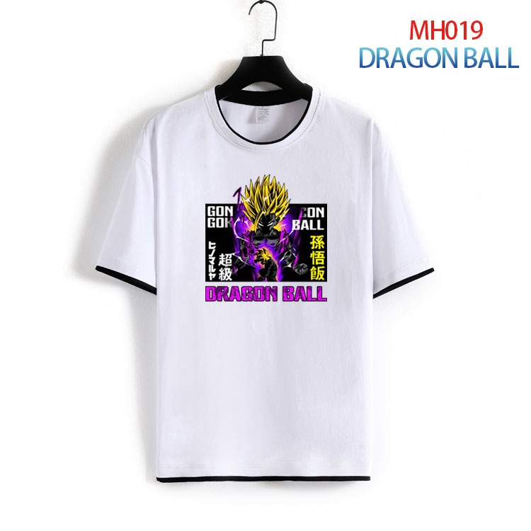 DRAGON BALL Pure cotton Loose short sleeve round neck T-shirt from S to 4XL  MH-019-2