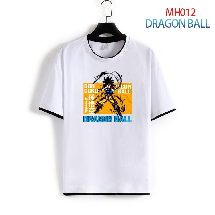 DRAGON BALL Pure cotton Loose short sleeve round neck T-shirt from S to 4XL  MH-012-2