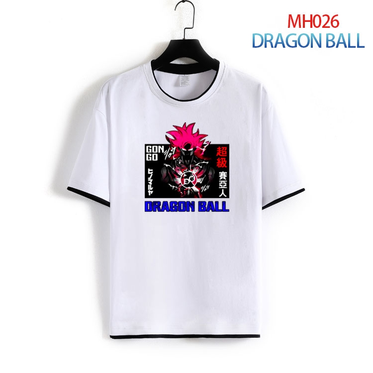 DRAGON BALL Pure cotton Loose short sleeve round neck T-shirt from S to 4XL  MH-026-2