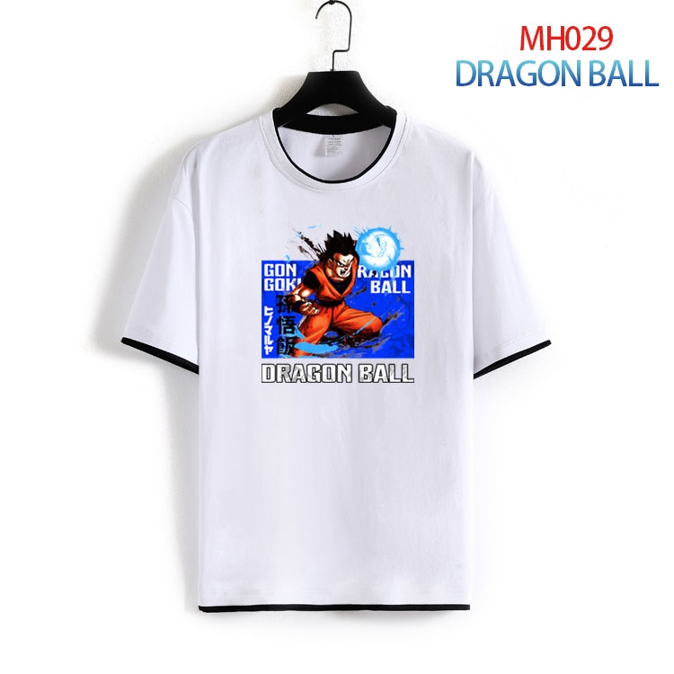 DRAGON BALL Pure cotton Loose short sleeve round neck T-shirt from S to 4XL  MH-029-2