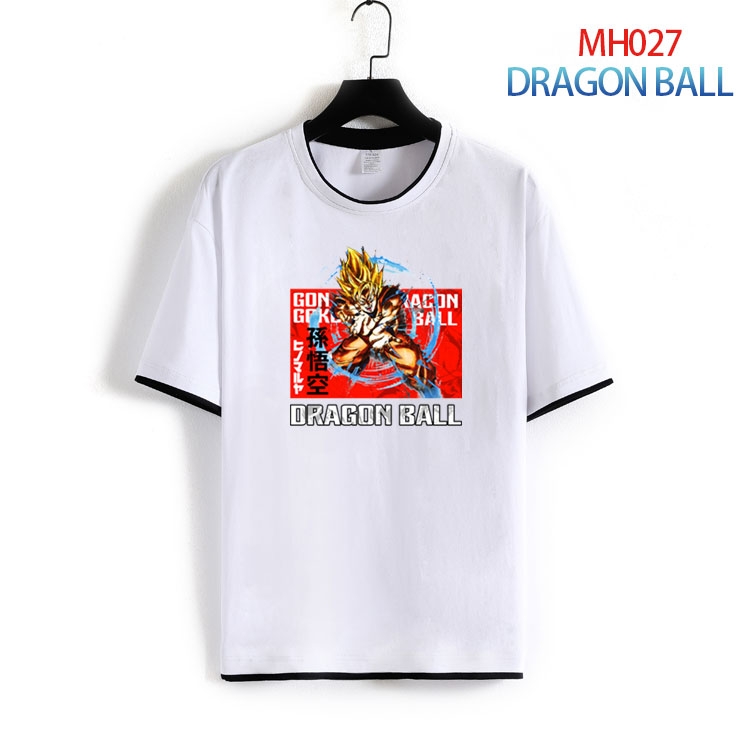 DRAGON BALL Pure cotton Loose short sleeve round neck T-shirt from S to 4XL MH-027-2