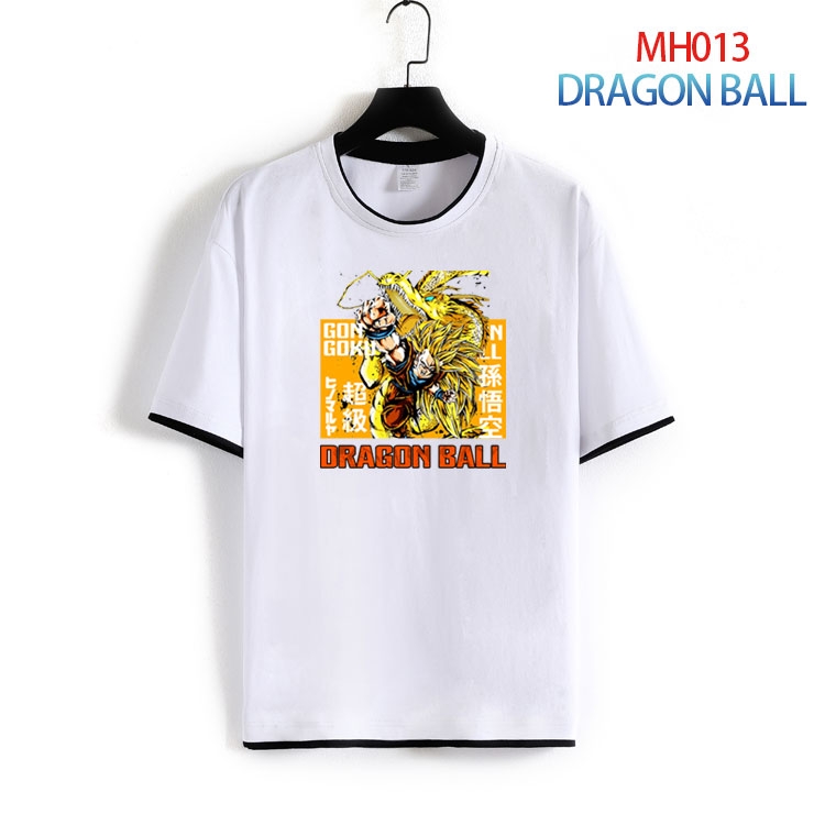 DRAGON BALL Pure cotton Loose short sleeve round neck T-shirt from S to 4XL  MH-013-2