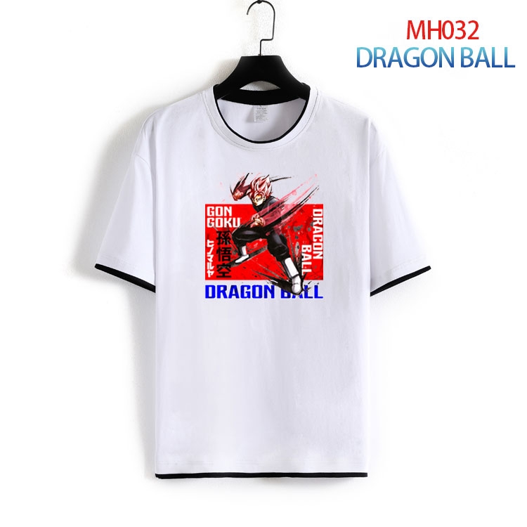DRAGON BALL Pure cotton Loose short sleeve round neck T-shirt from S to 4XL  MH-032-2