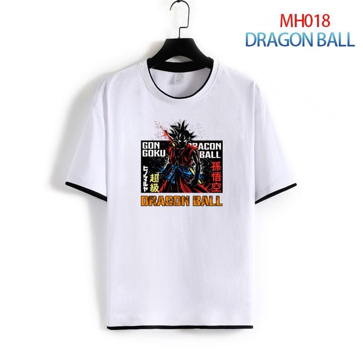 DRAGON BALL Pure cotton Loose short sleeve round neck T-shirt from S to 4XL MH-018-2