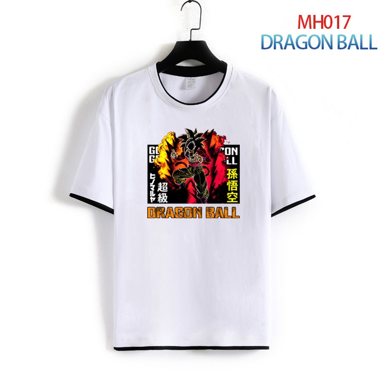 DRAGON BALL Pure cotton Loose short sleeve round neck T-shirt from S to 4XLMH-017-2