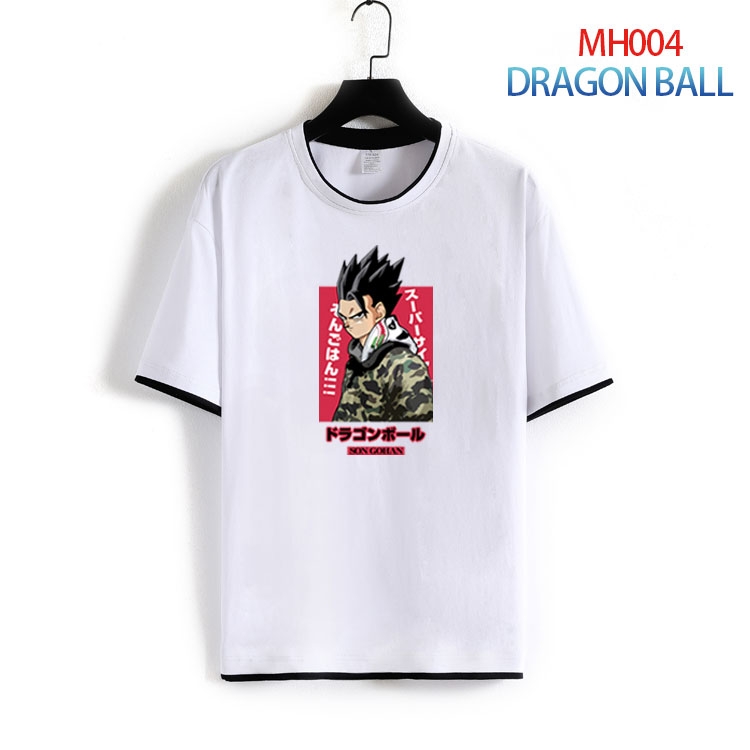 DRAGON BALL Pure cotton Loose short sleeve round neck T-shirt from S to 4XL  MH-004-2