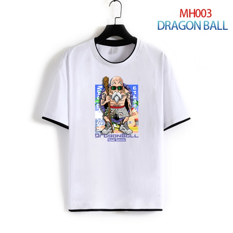 DRAGON BALL Pure cotton Loose short sleeve round neck T-shirt from S to 4XL  MH-003-2