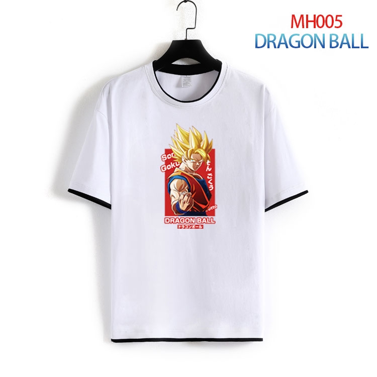 DRAGON BALL Pure cotton Loose short sleeve round neck T-shirt from S to 4XL  MH-005-2