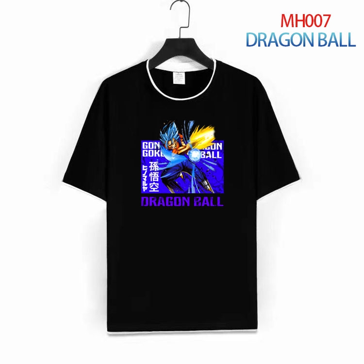 DRAGON BALL Pure cotton Loose short sleeve round neck T-shirt from S to 4XL  MH-007-1