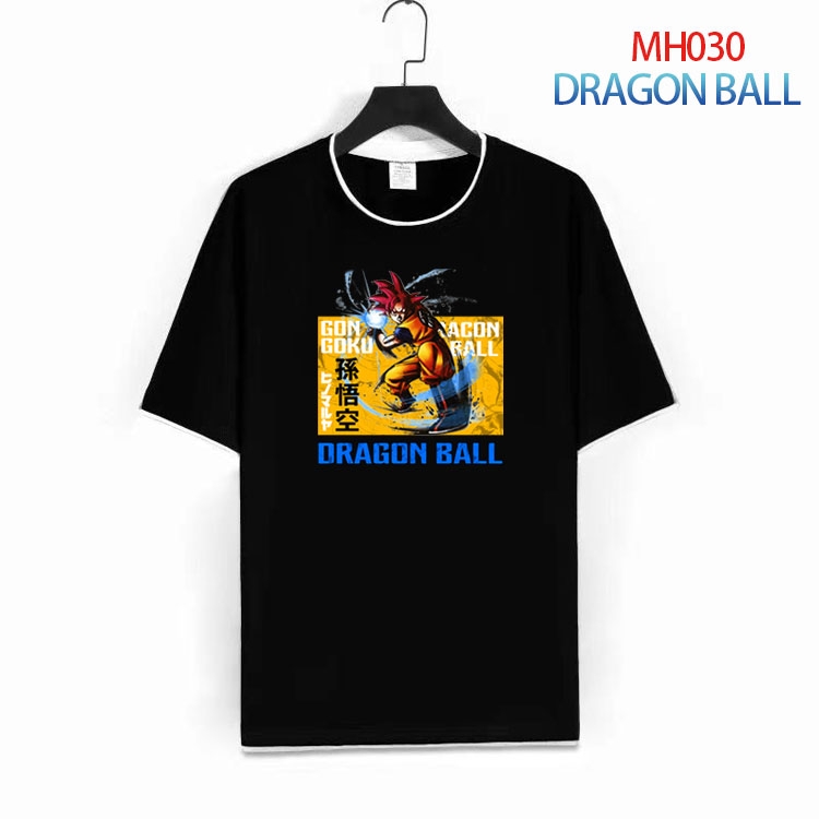 DRAGON BALL Pure cotton Loose short sleeve round neck T-shirt from S to 4XL MH-030-1