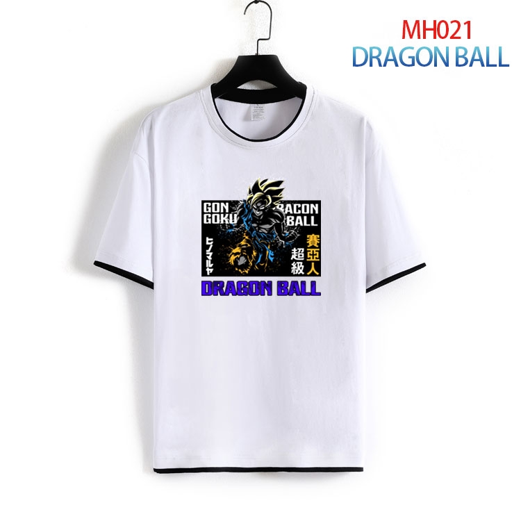 DRAGON BALL Pure cotton Loose short sleeve round neck T-shirt from S to 4XL MH-021-2