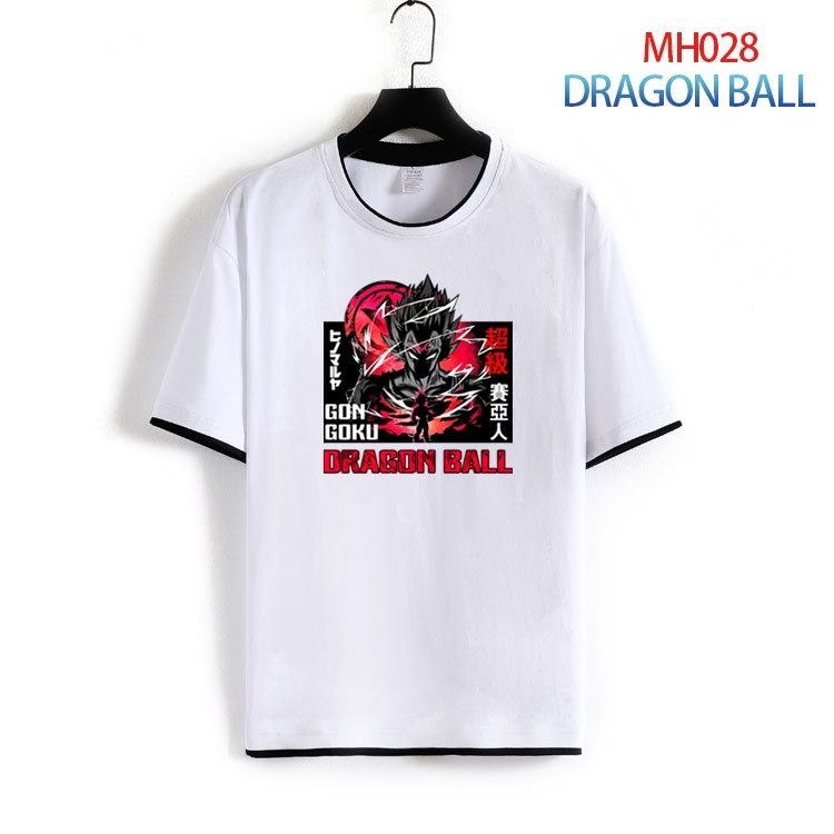 DRAGON BALL Pure cotton Loose short sleeve round neck T-shirt from S to 4XL MH-028-2