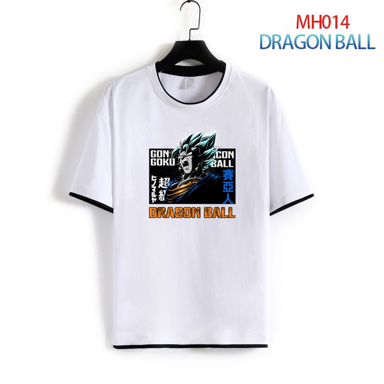 DRAGON BALL Pure cotton Loose short sleeve round neck T-shirt from S to 4XL  MH-014-2