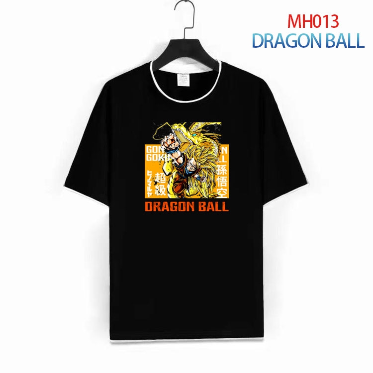 DRAGON BALL Pure cotton Loose short sleeve round neck T-shirt from S to 4XL  MH-013-1