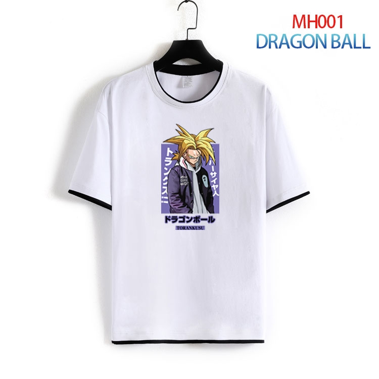 DRAGON BALL Pure cotton Loose short sleeve round neck T-shirt from S to 4XL  MH-001-2