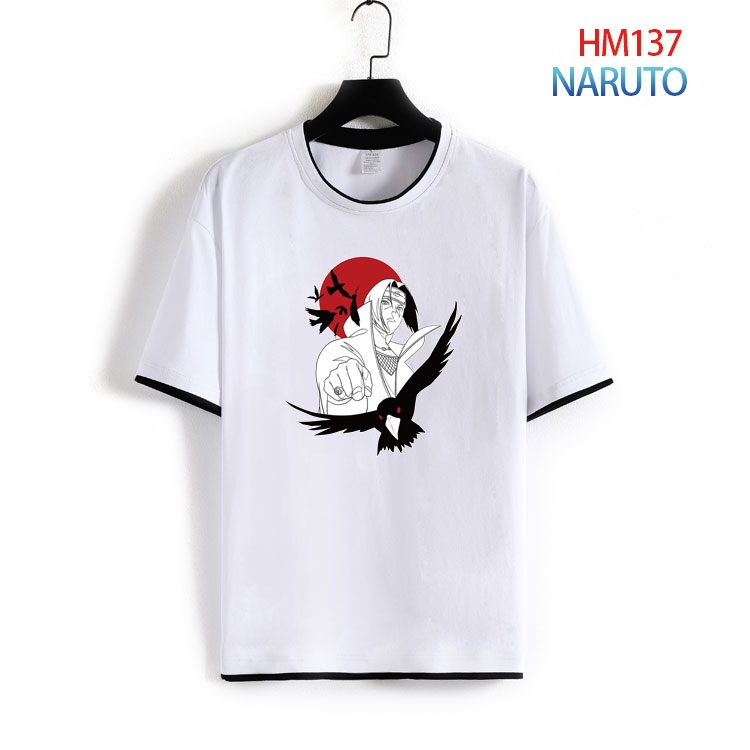 Naruto Pure cotton Loose short sleeve round neck T-shirt from S to 4XL HM-137-2